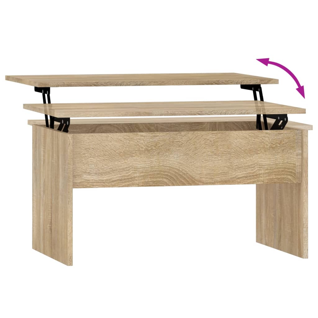 Table basse Chêne Sonoma 80x50,5x41,5 cm Bois d'ingénierie