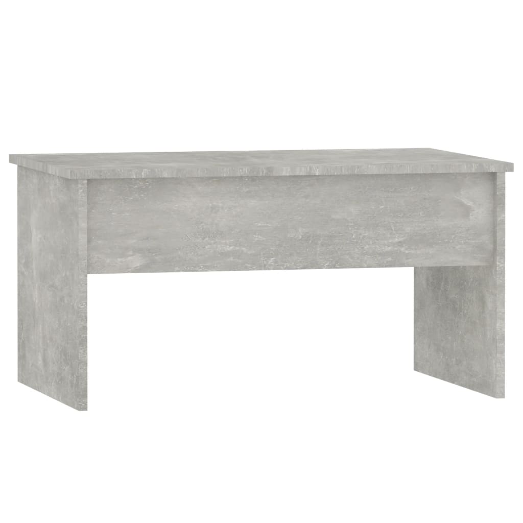 Table Basse Béton Gris 80x50,5x41,5 cm Bois D'ingénierie