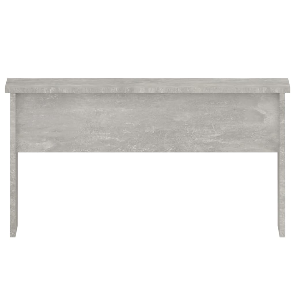 Table Basse Béton Gris 80x50,5x41,5 cm Bois D'ingénierie