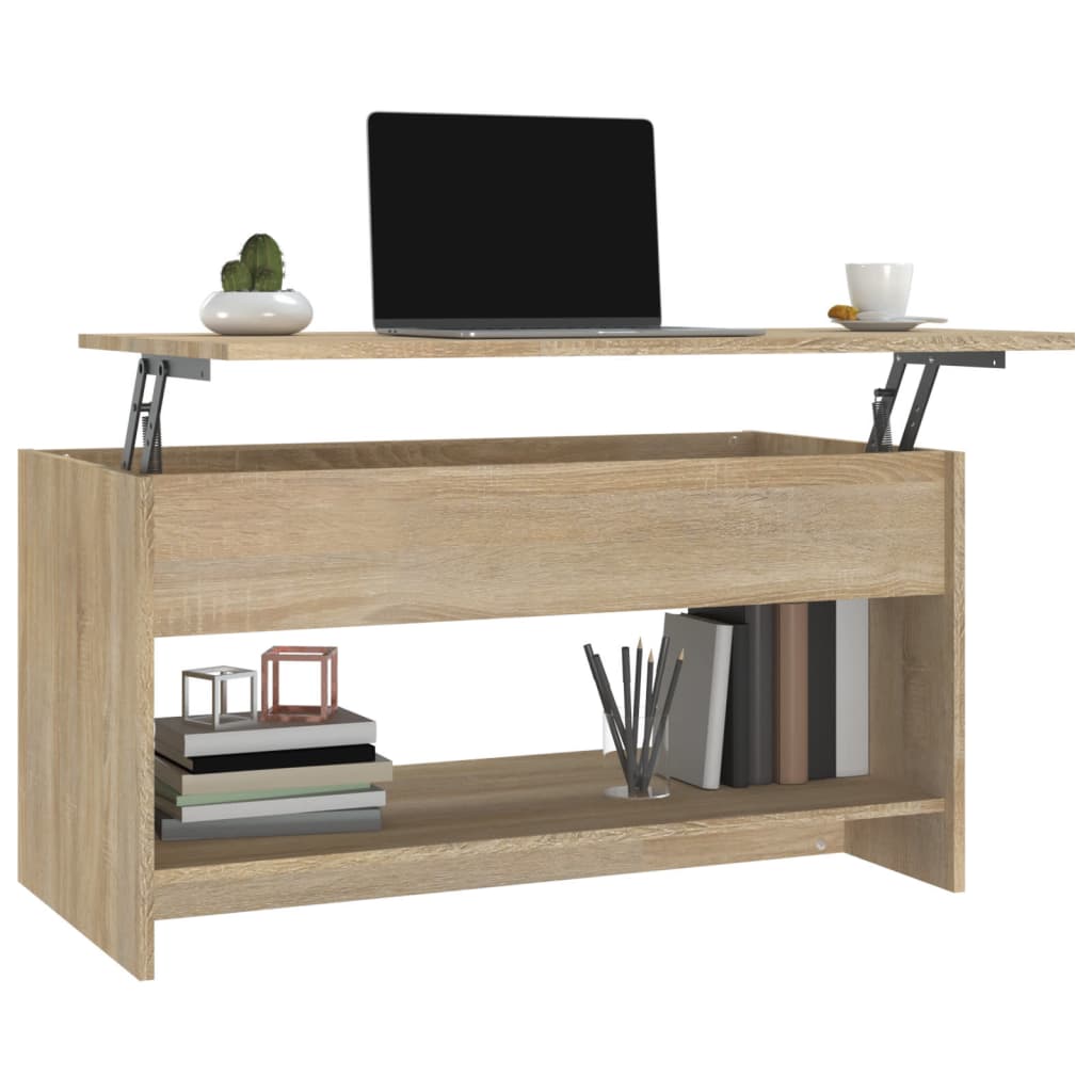 809650 vidaXL Salontafel 102x50x52,5 cm Sonoma eikenhout