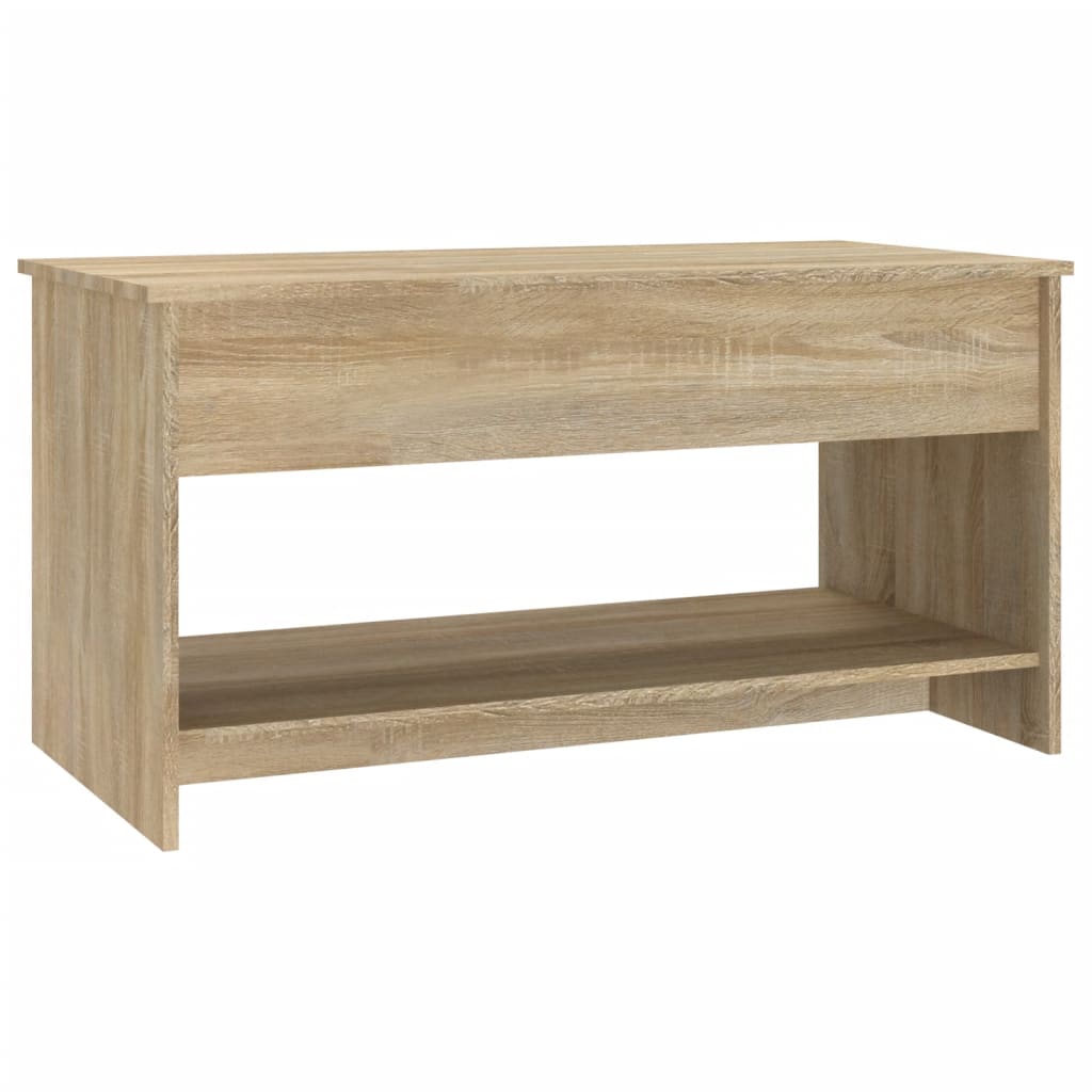 809650 vidaXL Table basse Chêne Sonoma 102 x 50 x 52,5 cm Bois d'ingénierie