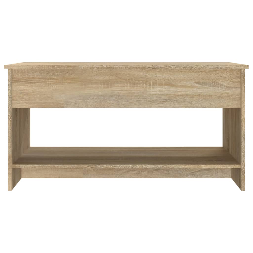 809650 vidaXL Table basse Chêne Sonoma 102 x 50 x 52,5 cm Bois d'ingénierie