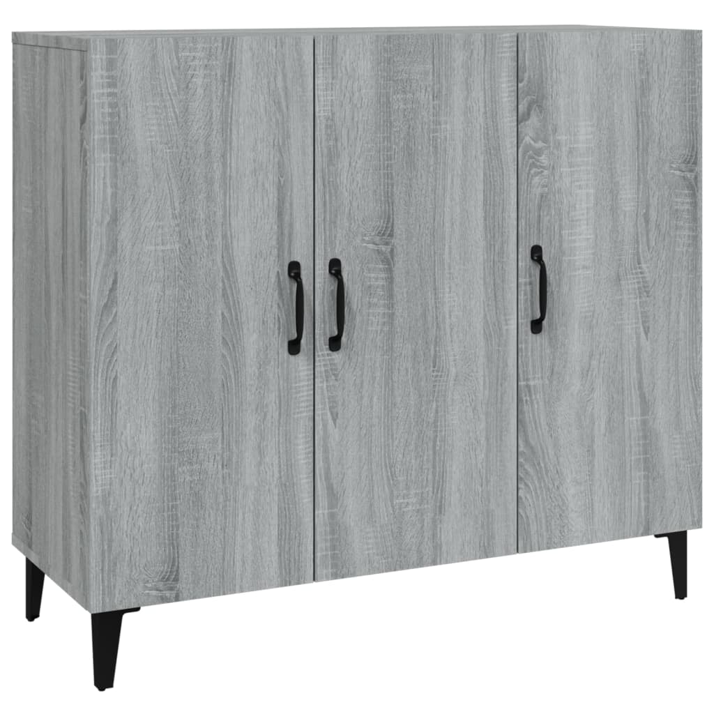 Buffet Gris Sonoma 90x34x80 cm Bois d'ingénierie