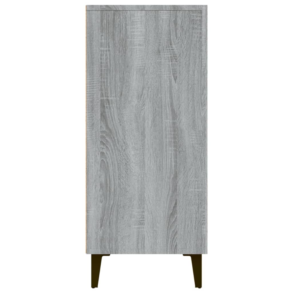 vidaXL Sideboard Grey Sonoma 90x34x80 cm Engineered Wood