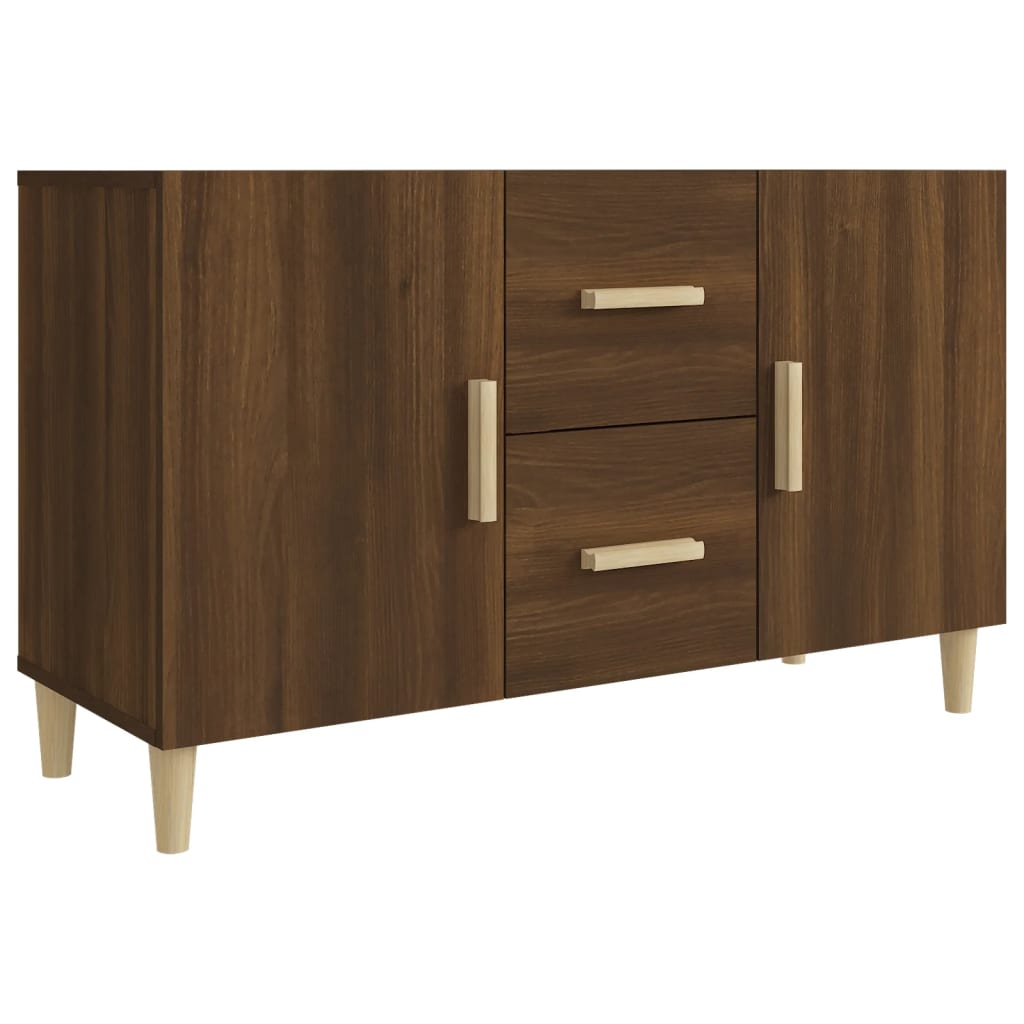 Buffet chêne brun 100x36x60 cm bois d'ingénierie