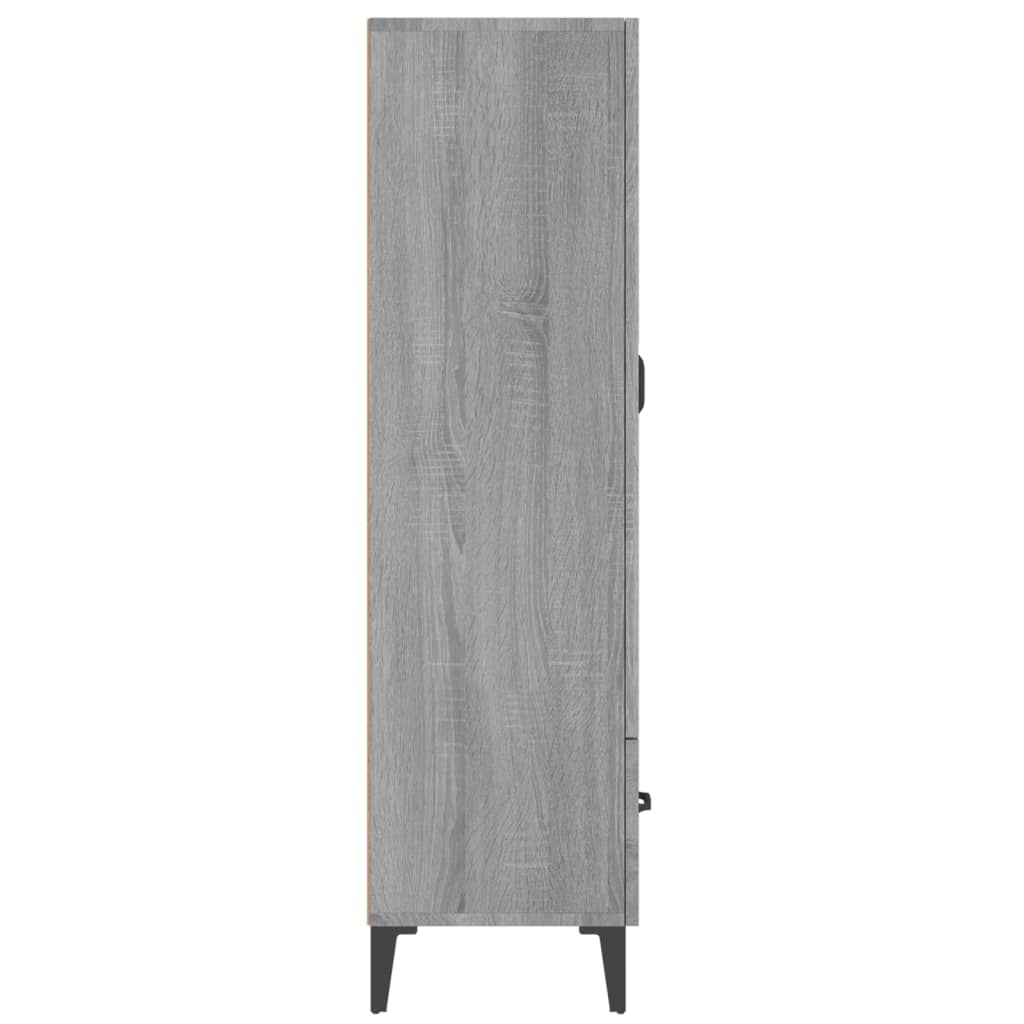 Highboard grijs Sonoma 70x31x115 cm Engineered Wood