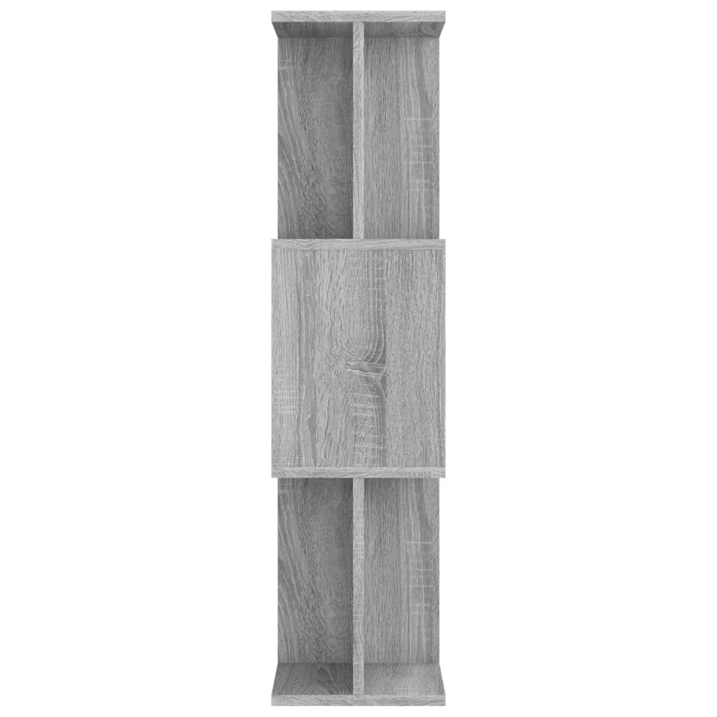 Armoire à livres/séparateur de pièce Gris Sonoma 80x24x96cm Bois d'ingénierie