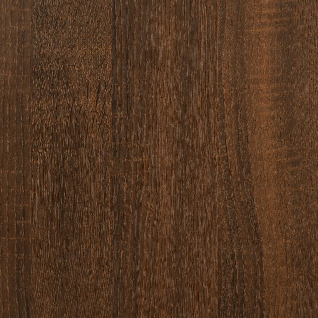 Bureau d'angle chêne brun 120x140x75 cm bois d'ingénierie