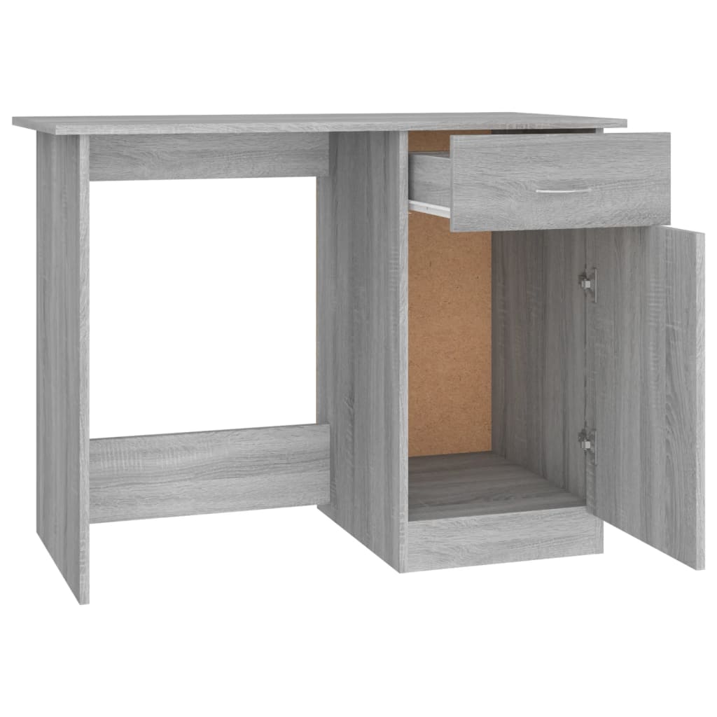 Bureau grijs Sonoma 100x50x76 cm Engineered Wood