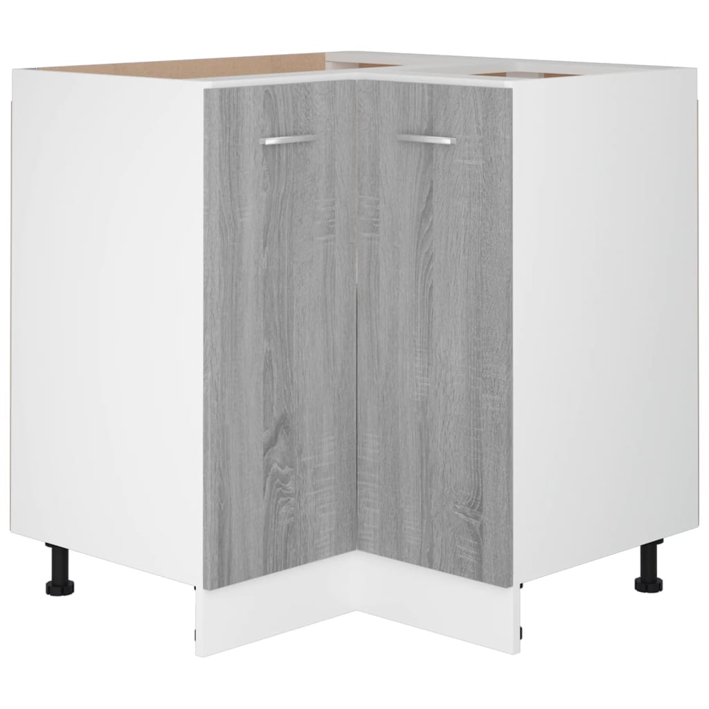 Armoire de cuisine en bois d'ingénierie Sonoma gris 75,5x75,5x80,5 cm