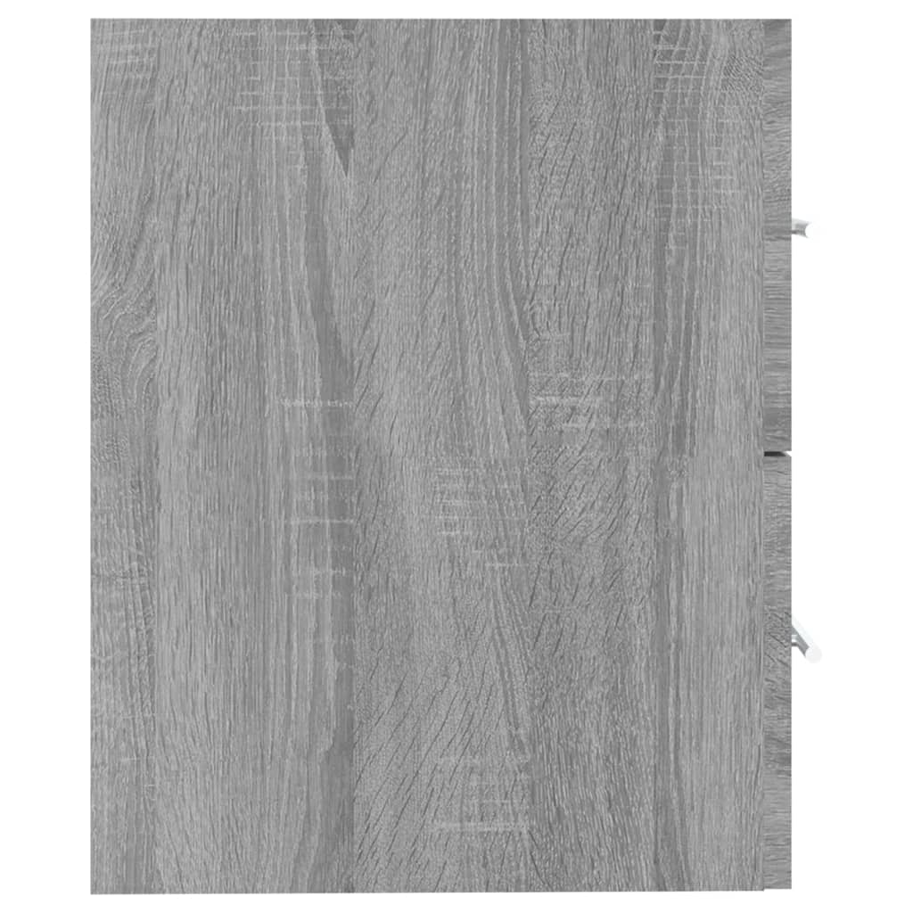 Kast voor wastafel grijs Sonoma 60x38,5x48 cm Engineered Wood