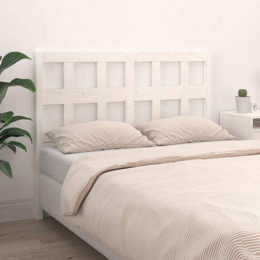 vidaXL Bed Headboard White 165.5x4x100 cm Solid Wood Pine