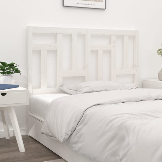 vidaXL Bed Headboard White 185.5x4x100 cm Solid Wood Pine