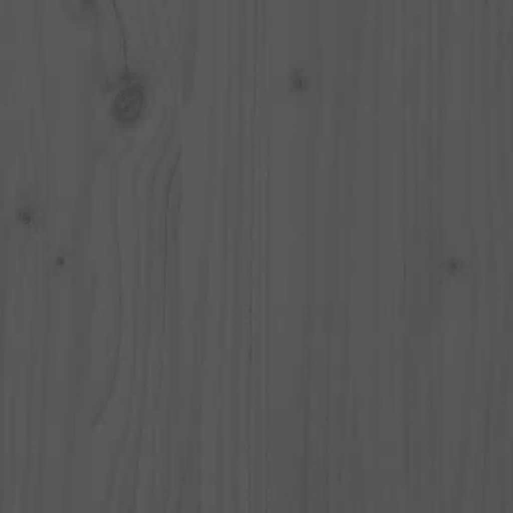 Bedhoofdeinde grijs 138x3x81 cm massief grenenhout