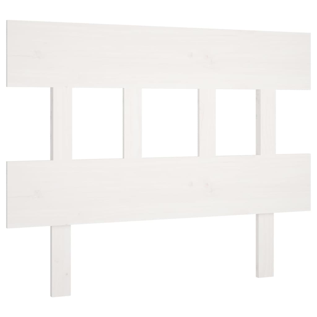 vidaXL Bed Headboard White 103.5x3x81 cm Solid Wood Pine
