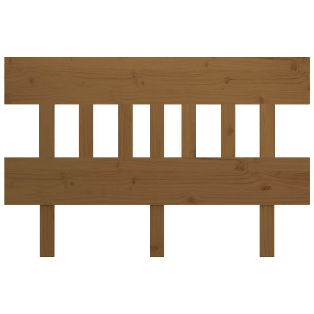 Bed Hoofdbord Honey Brown 123,5x3x81 cm massief grenenhout
