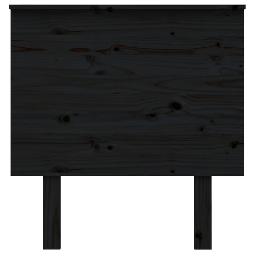 Tête de lit Noir 79x6x82,5 cm Bois Massif Pin