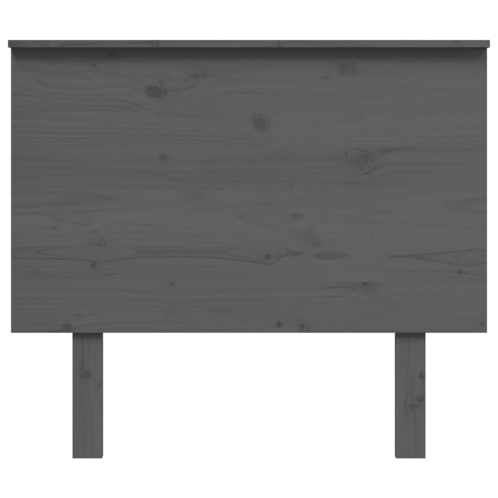 Bedhoofdeinde grijs 94x6x82,5 cm massief grenenhout