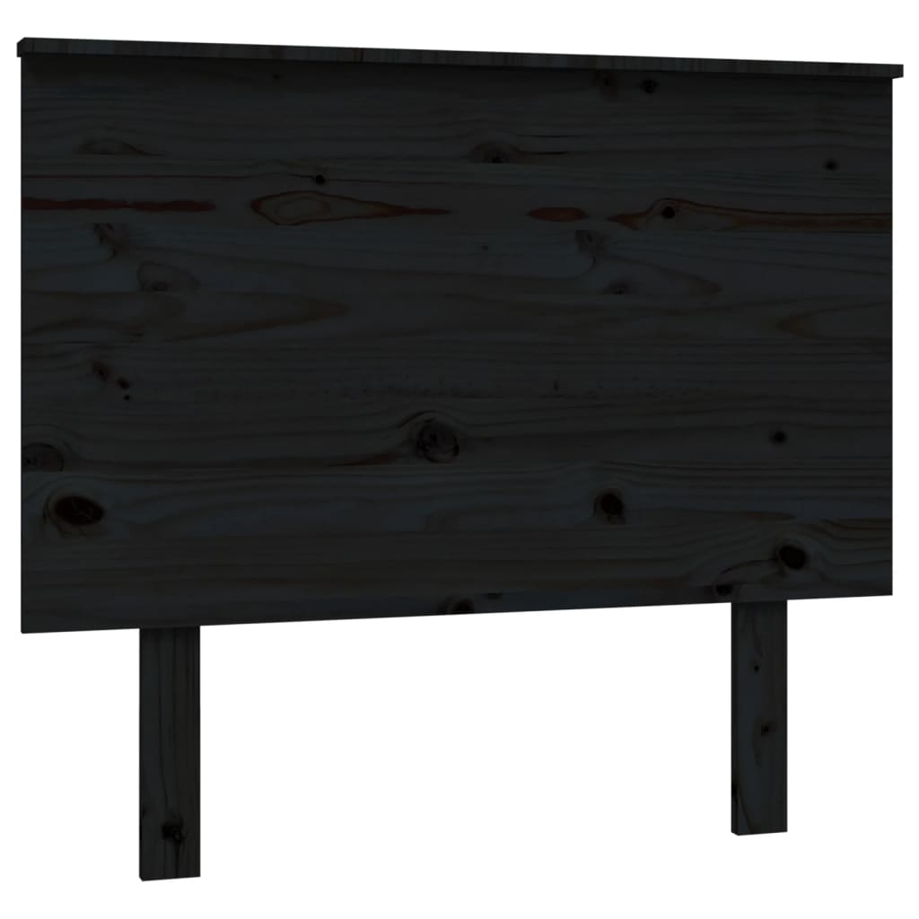 vidaXL Bed Headboard Black 94x6x82.5 cm Solid Wood Pine