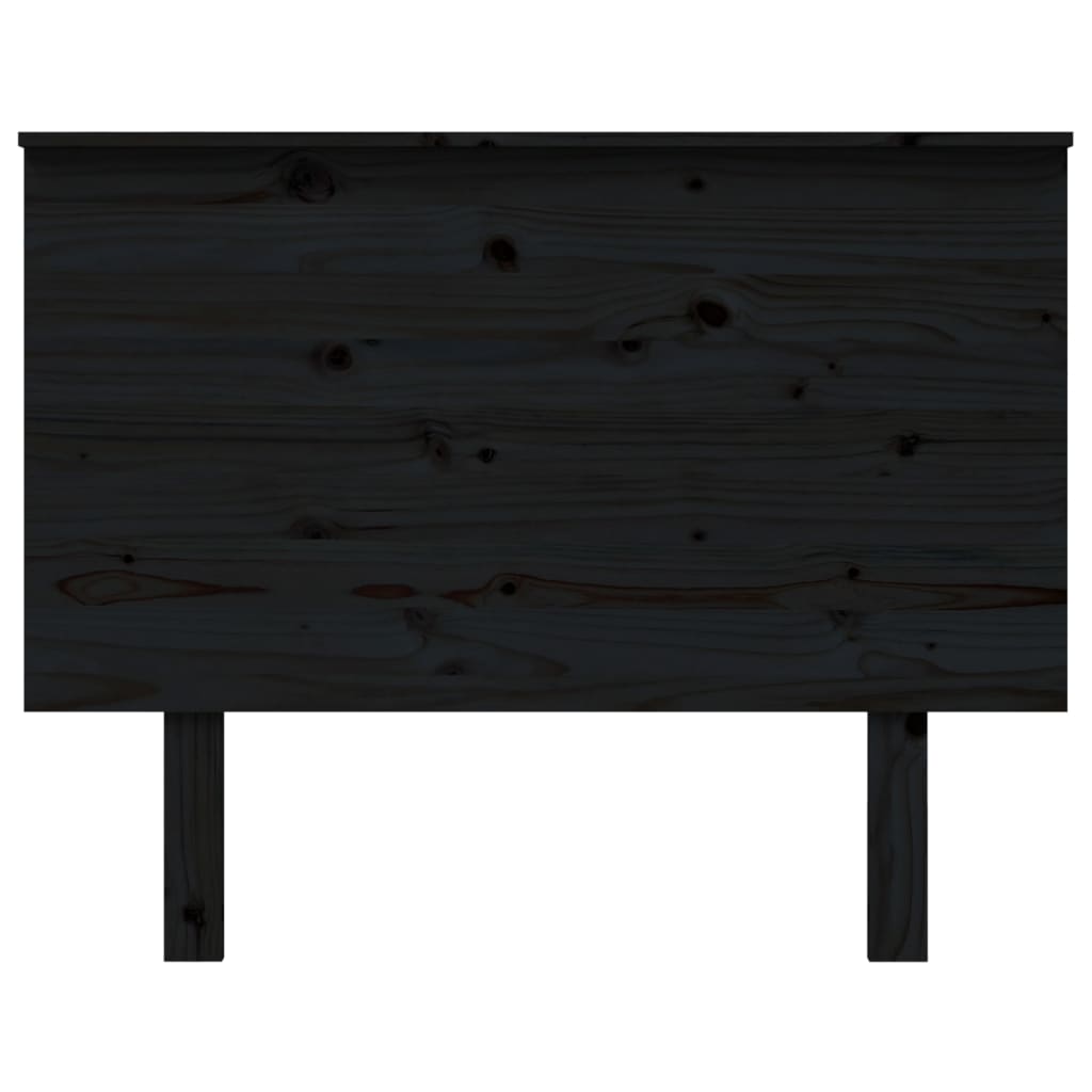 vidaXL Bed Headboard Black 104x6x82.5 cm Solid Wood Pine