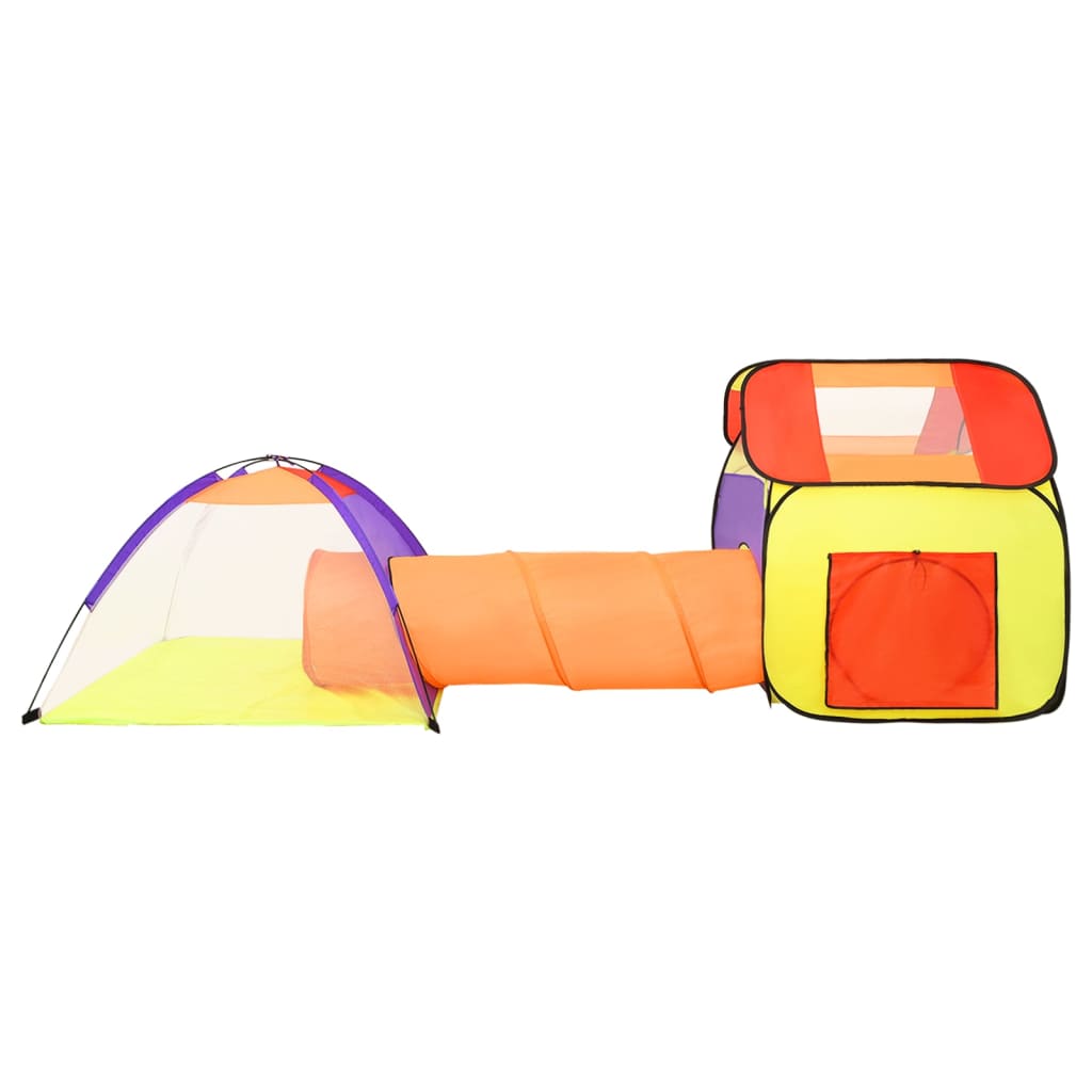 Tente de jeu pour enfants avec 250 balles Multicolore 338x123x111 cm