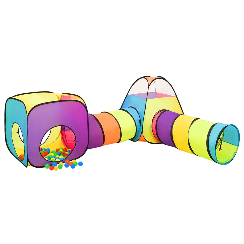 Tente de jeu pour enfants avec 250 balles Multicolore 190x264x90 cm