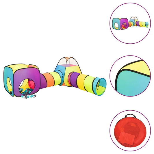 Kinderspeeltent met 250 Ballen Multicolour 190x264x90 cm