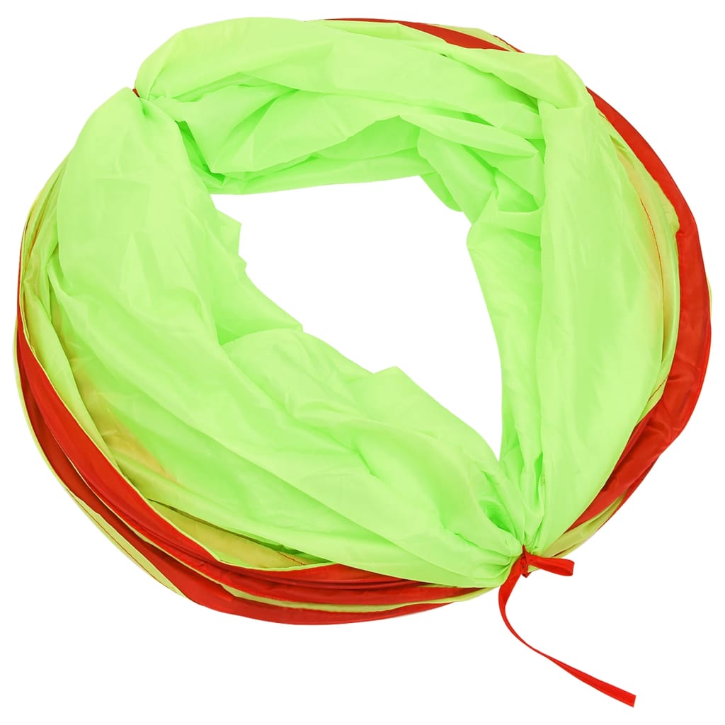 Tunnel de jeu pour enfants avec 250 balles Vert 175 cm Polyester