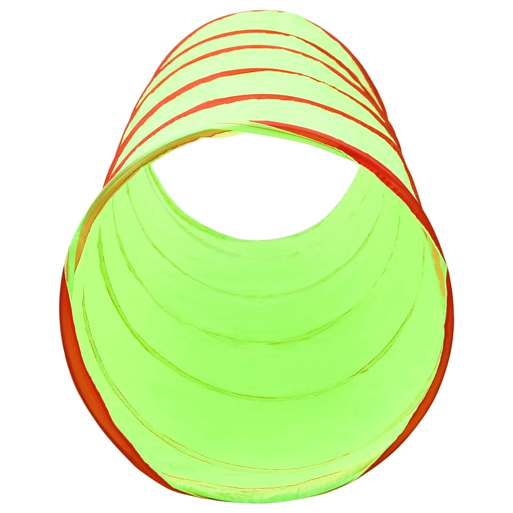 Tunnel de jeu pour enfants avec 250 balles Vert 175 cm Polyester