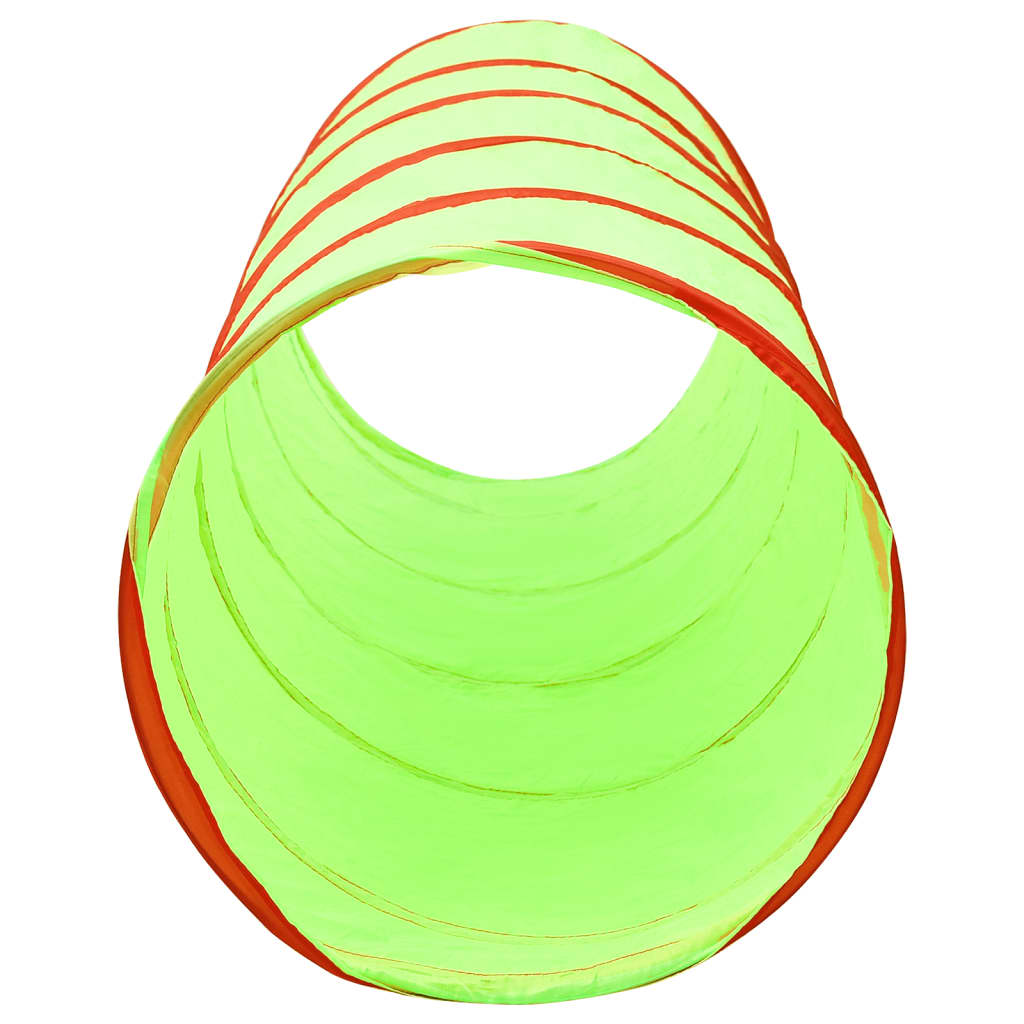 Tunnel de jeu pour enfants avec 250 balles Vert 175 cm Polyester