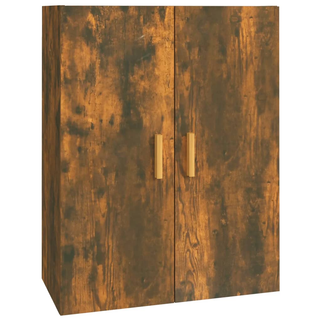 vidaXL Hanging Wall Cabinet Smoked Oak 69.5x34x90 cm