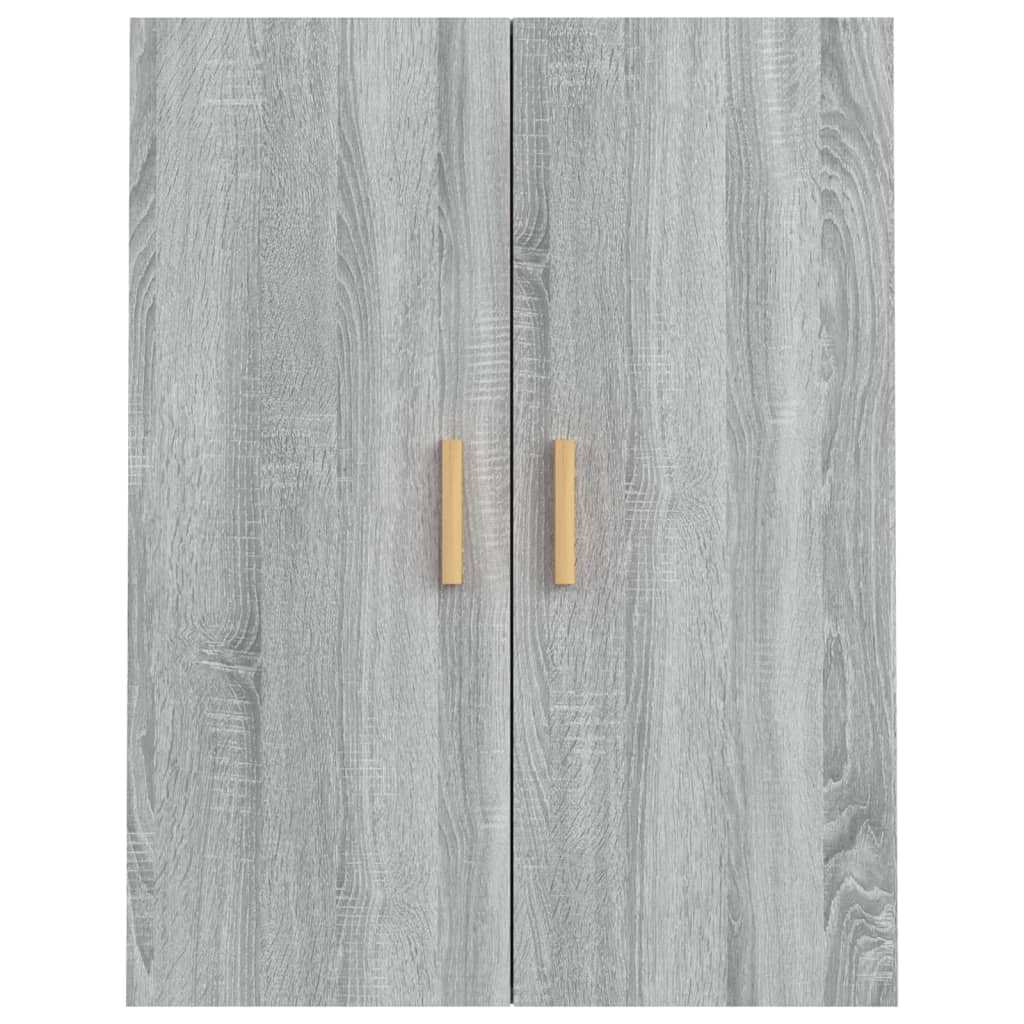 Armoire Murale Suspendue Gris Sonoma 69,5x34x90 cm