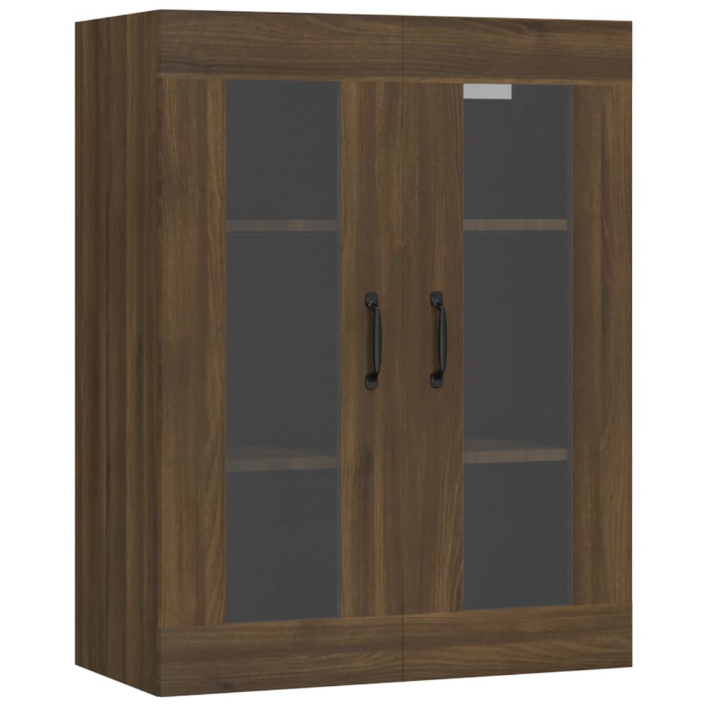 vidaXL Hanging Wall Cabinet Brown Oak 69.5x34x90 cm