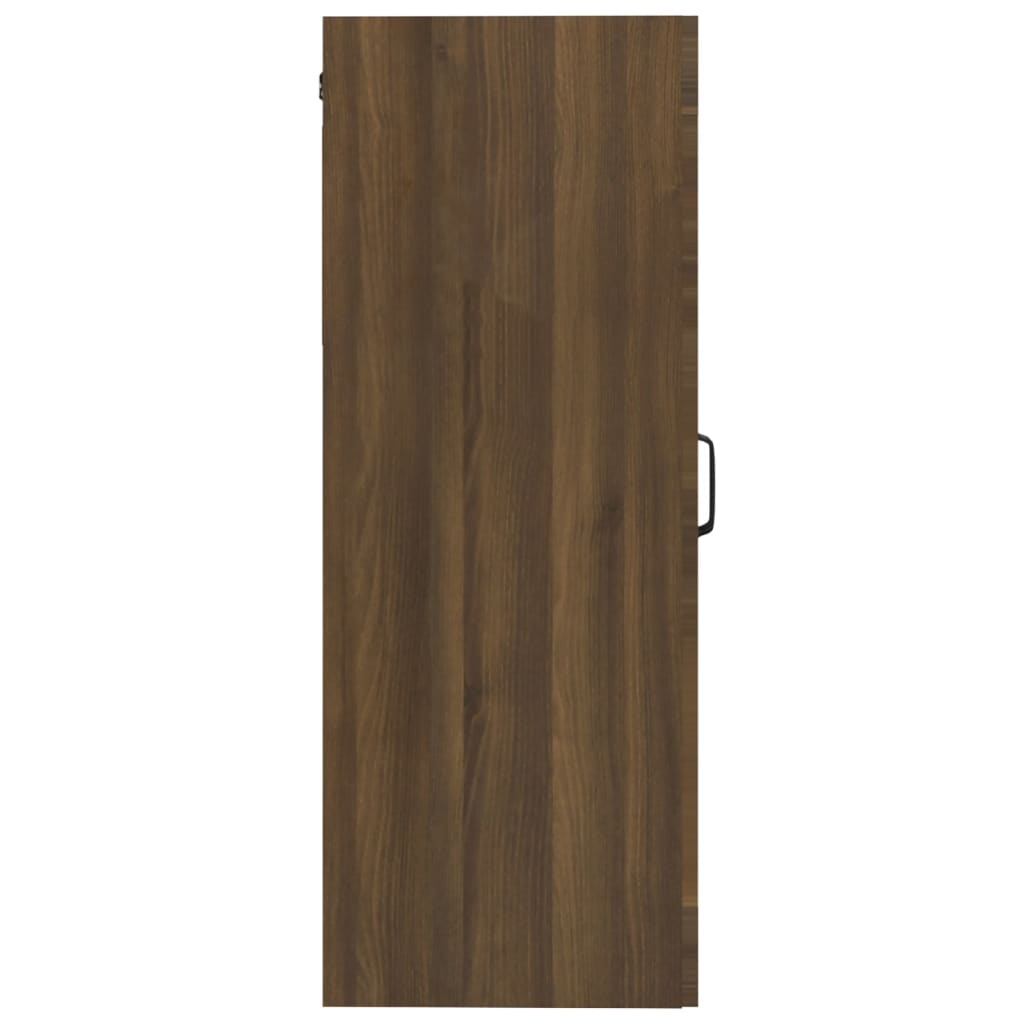 vidaXL Hanging Wall Cabinet Brown Oak 69.5x34x90 cm