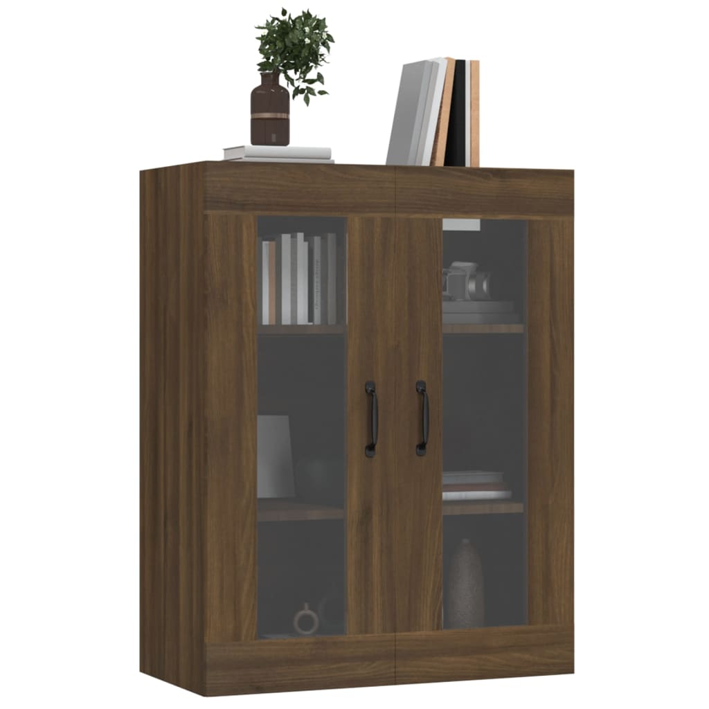 vidaXL Hanging Wall Cabinet Brown Oak 69.5x34x90 cm