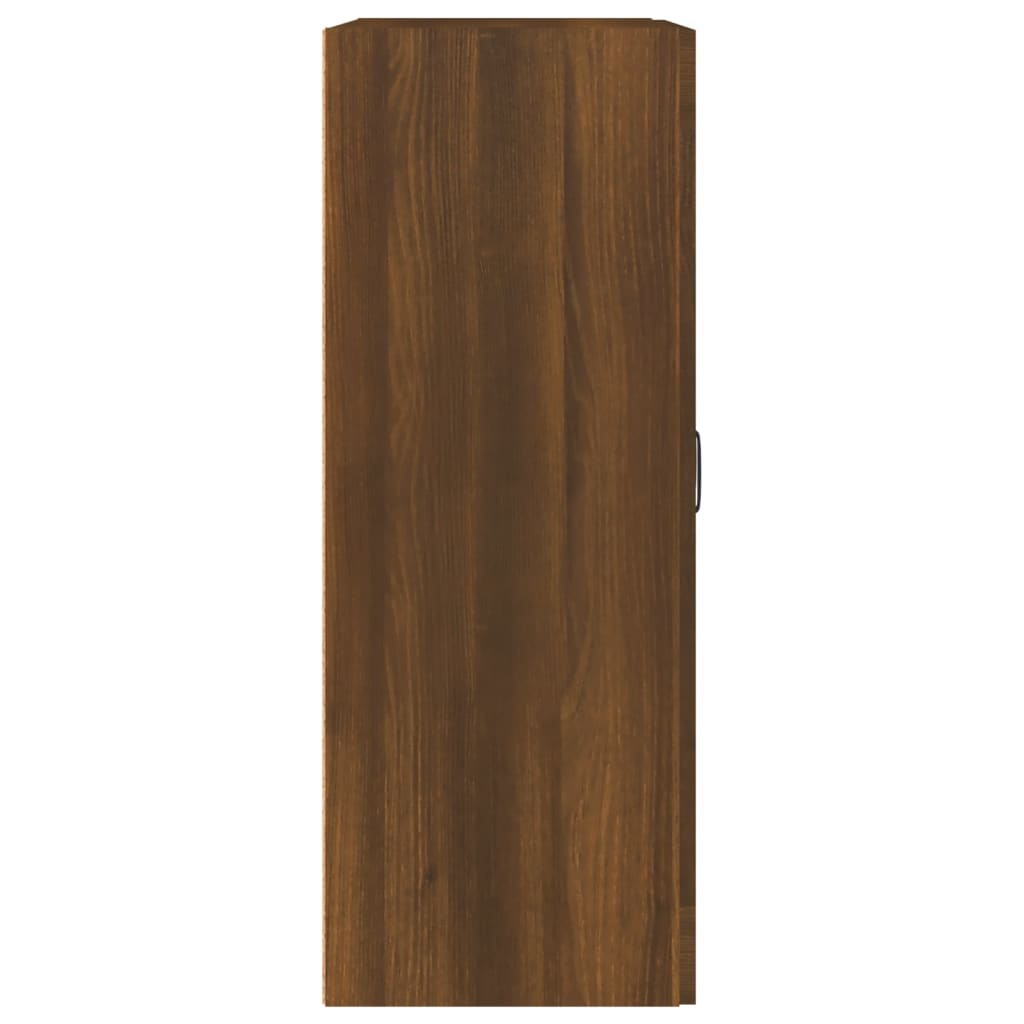 vidaXL Hanging Wall Cabinet Brown Oak 69.5x32.5x90 cm