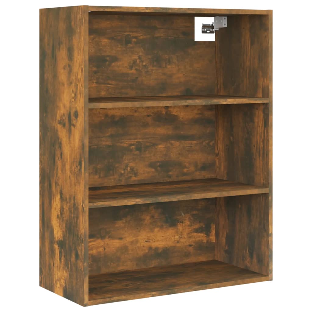 Armoire Murale Suspendue Chêne Fumé 69,5x32,5x90 cm