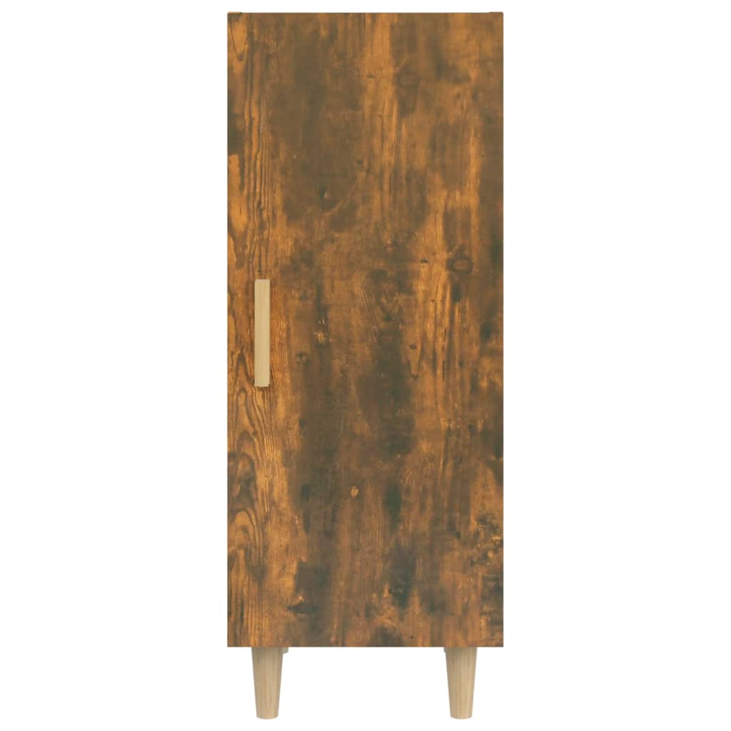 Buffet Chêne Fumé 34,5x34x90 cm Bois D'ingénierie