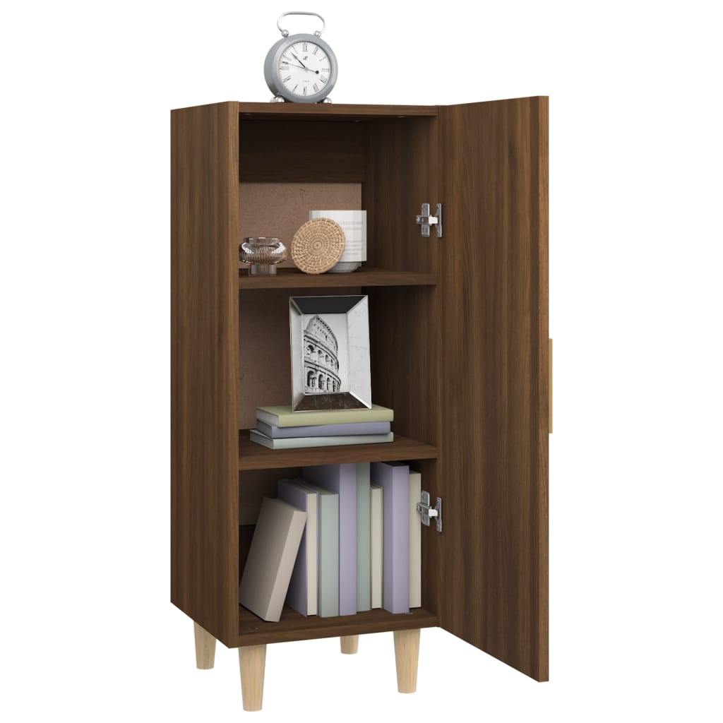 Dressoir Bruin Eiken 34,5x34x90 cm Engineered Wood