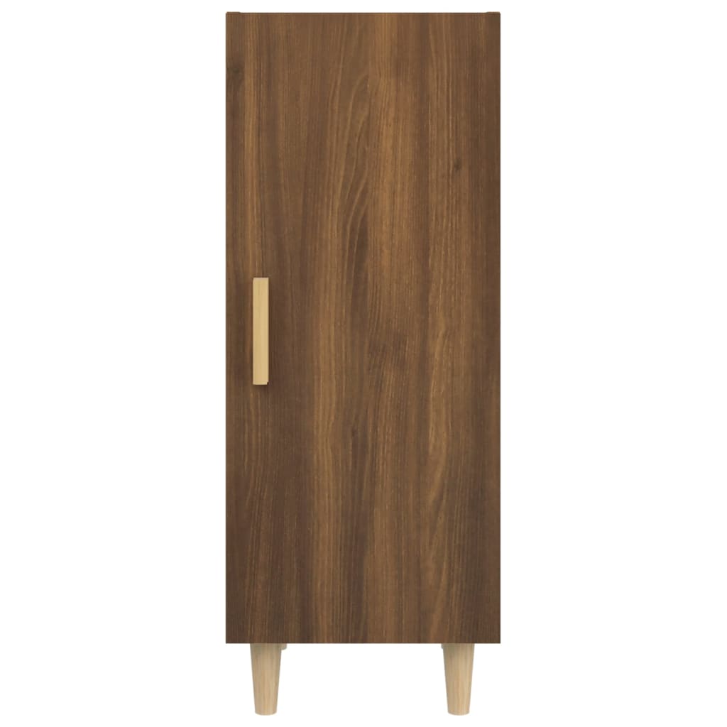 Buffet chêne brun 34,5x34x90 cm bois d'ingénierie