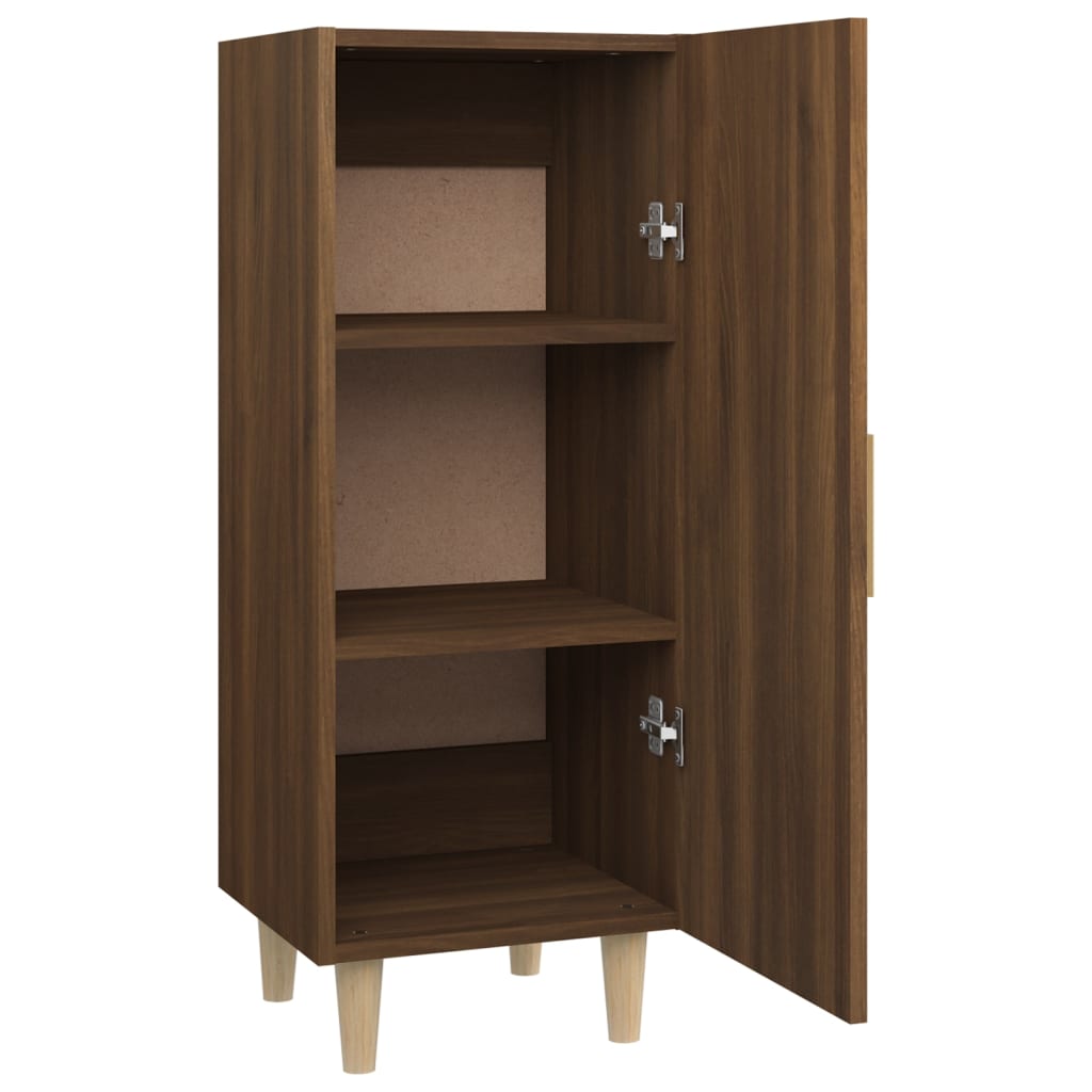 Buffet chêne brun 34,5x34x90 cm bois d'ingénierie