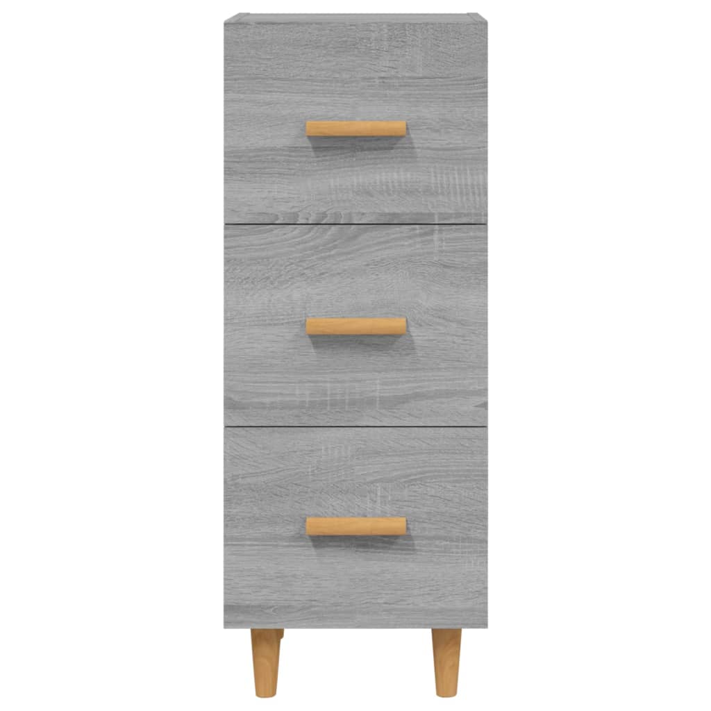 Dressoir grijs Sonoma 34,5x34x90 cm Engineered Wood