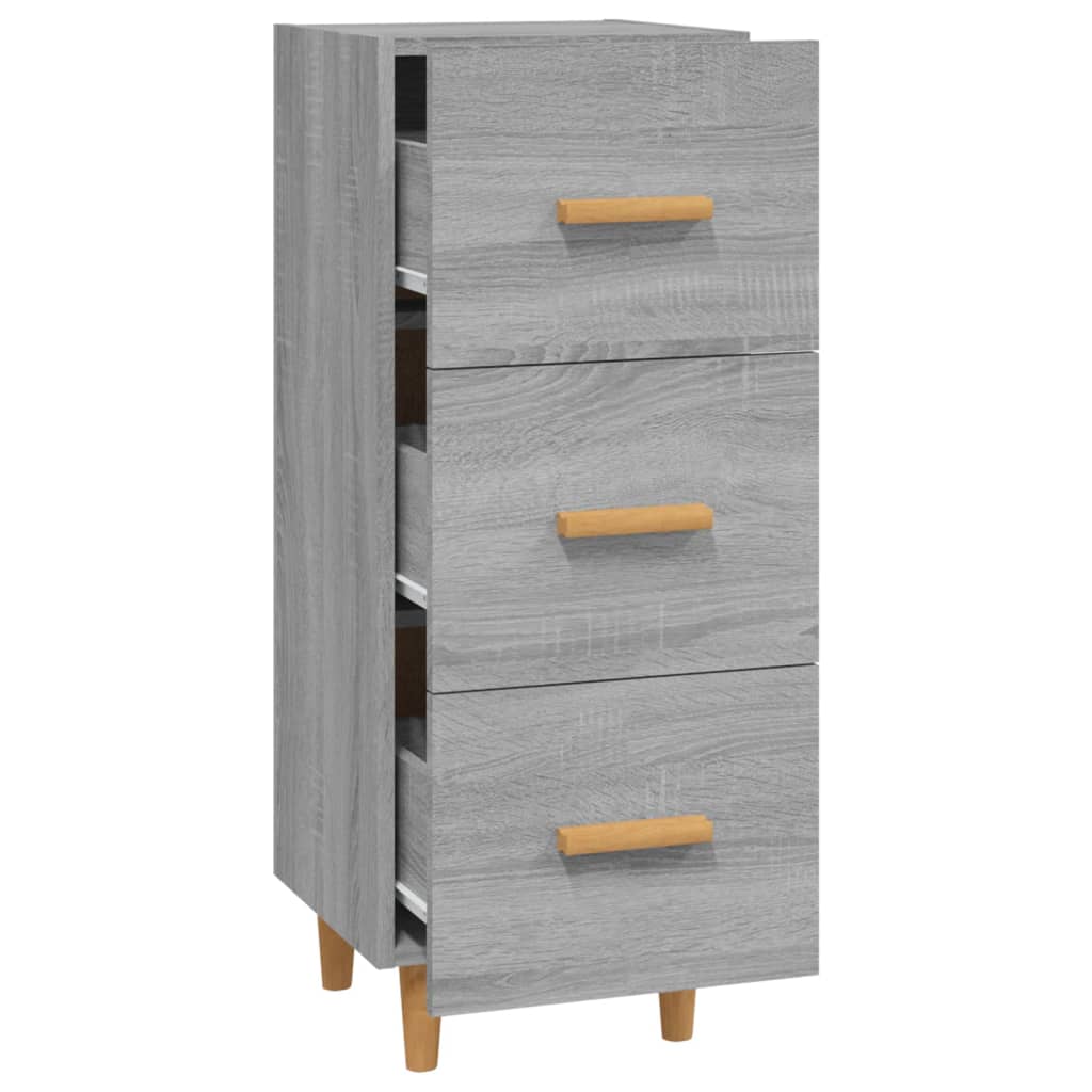 vidaXL Sideboard Grey Sonoma 34.5x34x90 cm Engineered Wood