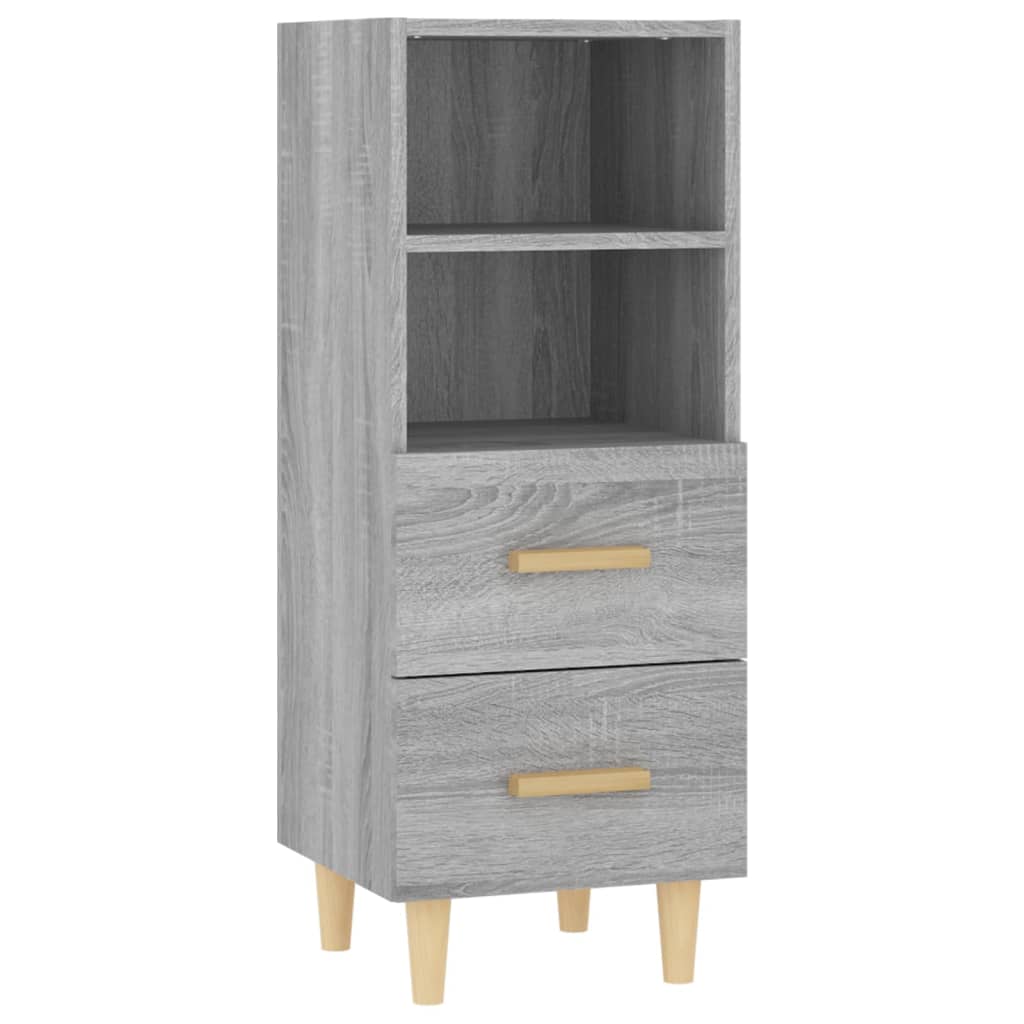 Dressoir grijs Sonoma 34,5x34x90 cm Engineered Wood