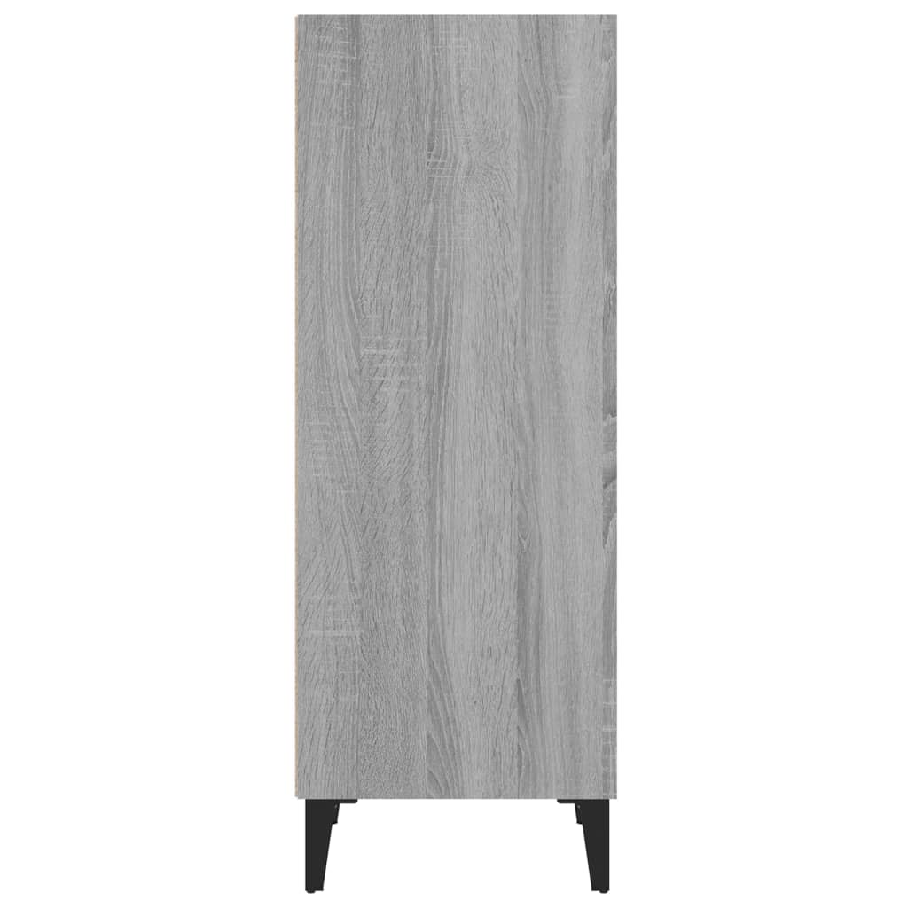 vidaXL Sideboard Grey Sonoma 34.5x32.5x90 cm Engineered Wood