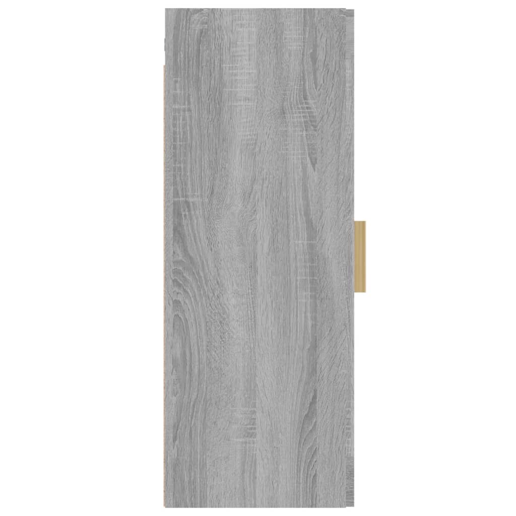 Hangende Wandkast Grijs Sonoma 34,5x34x90 cm