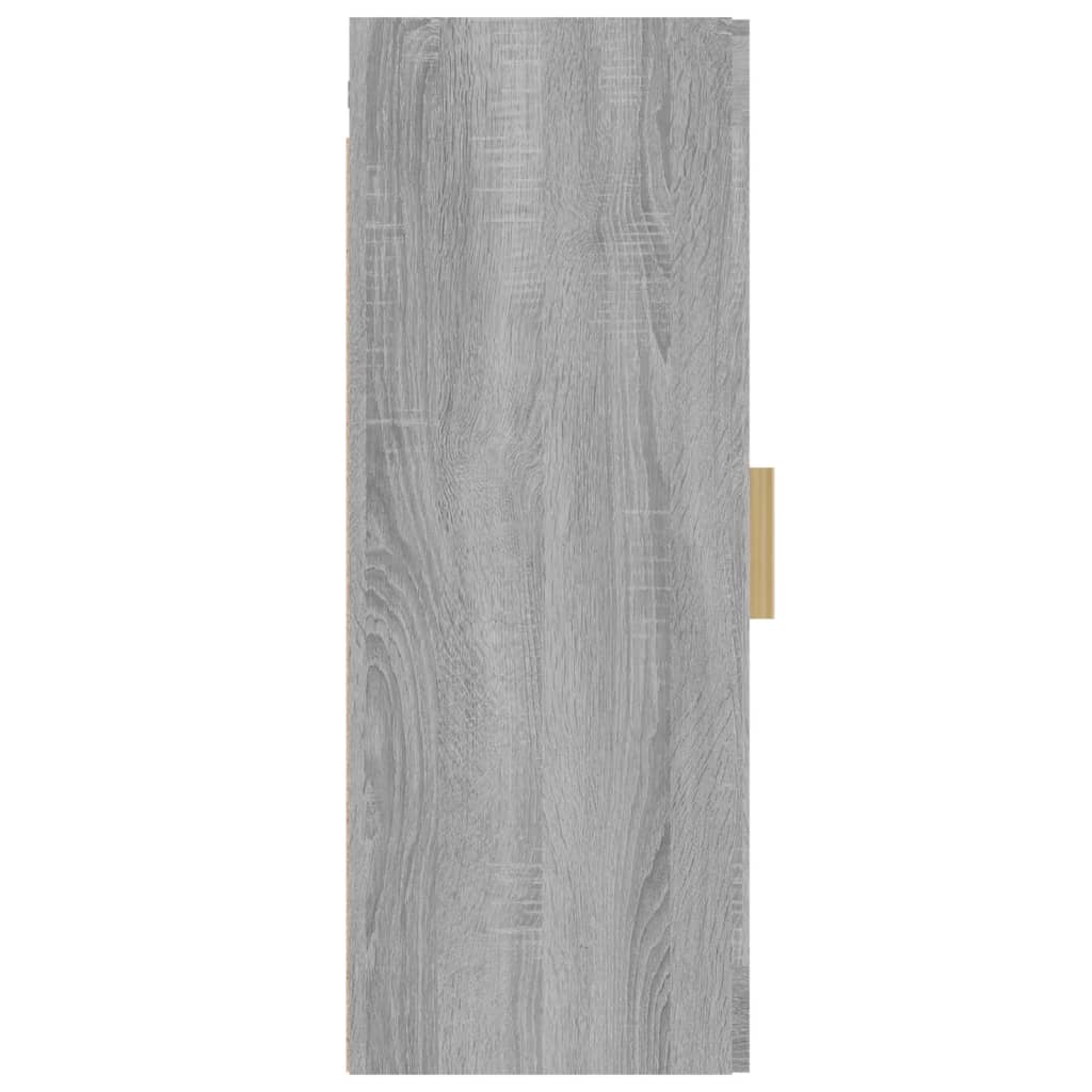 Armoire Murale Suspendue Gris Sonoma 34,5x34x90 cm