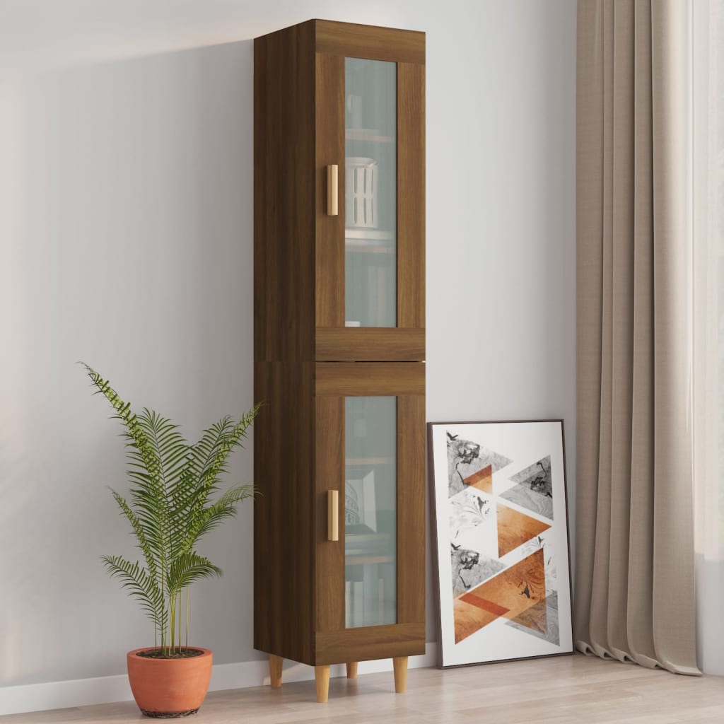 Armoire Murale Suspendue Chêne Brun 34,5x34x90 cm