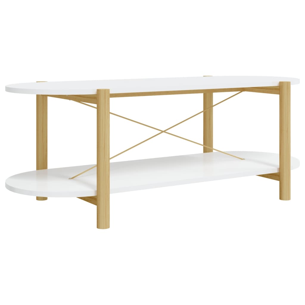 vidaXL Coffee Table White 110x48x40 cm Engineered Wood