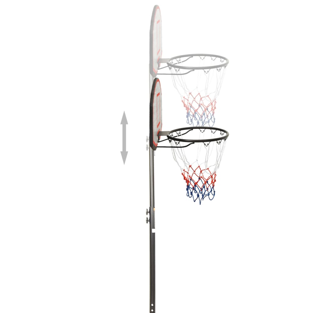 Basketball Stand Black 216-250 cm Polyethene - Upclimb Ltd